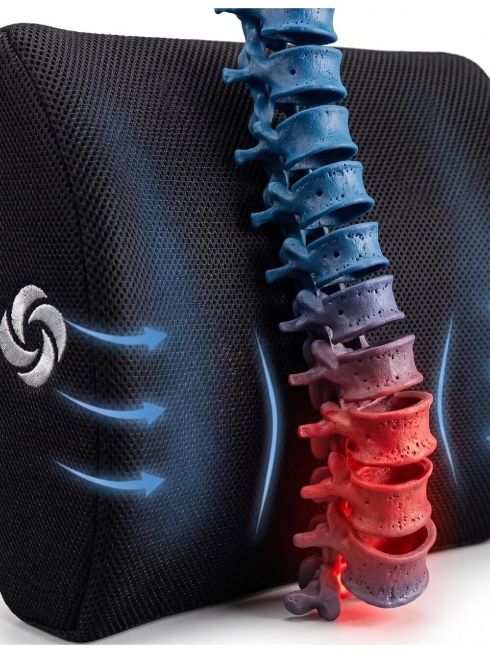 Lumbar Support Pillow for Office Chair, Lower Back Support for Car, Back Pillow